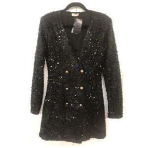 E|3 Sparkly Mini Blazer Dress